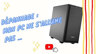 Dépannage  mon PC ne démarre pas [upl. by Laresa988]