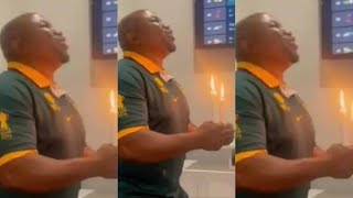 TikTok star kabelo GP saying Afrikaan prayers for springboks during the semi finals game 😱😱 [upl. by Rhetta118]