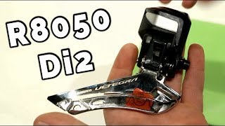 Shimano Ultegra FD R8050 Di2 Front Derailleur Overview and Weight [upl. by Attenrad]