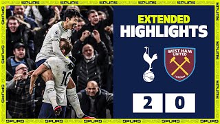 Son and Royal burst Hammers bubble  EXTENDED HIGHLIGHTS  Spurs 20 West Ham [upl. by Adlesirc990]