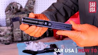 SAR USA  How to clean and maintain your SAR9 [upl. by Finlay]