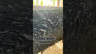 Classic Granite is an economical dark mediumgrained black basalt with equigranular texture in India [upl. by Ennaharas]