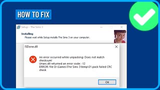 How to Fix FitGirl Setup ISDonedll amp Unarcdll Error [upl. by Adnahsam768]