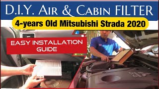 Air amp Cabin Filter Replacement and Installation DiY [upl. by Zilber794]