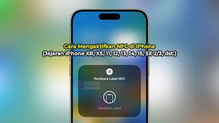 Cara Mengaktifkan NFC di iPhone  XR XS 11 12 13 14 15 SE 23 dst  Terbaru [upl. by Aihsram]