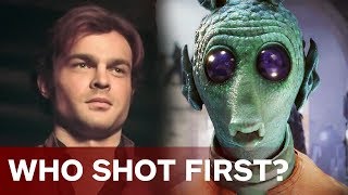 Han vs Greedo Wer hat zuerst geschossen  Star Wars Alden Ehrenreich [upl. by Ikciv]