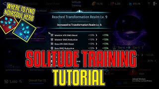 Solitude Training Tutorial and Where to find Noirsoul Herb TAGALOG  Mir4 [upl. by Etnud808]