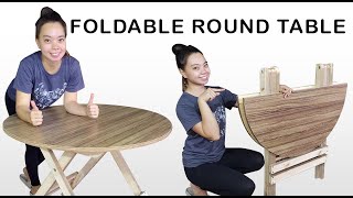 Building a Foldable Round Table in 1 Day  DA Santos [upl. by Uund]