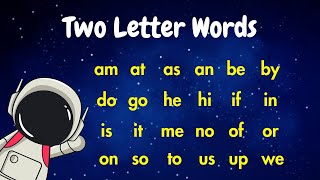 Two Letter Words  Phonics in english  Basic english words [upl. by Nitsur]