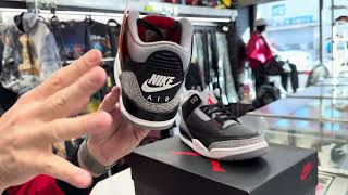 Nike Air Jordan Retro 3 Black Cement 2024 at Street Gear  Hempstead NY [upl. by Isoj]