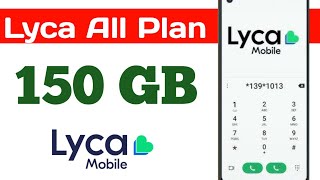 Lyca mobile data Plans  Lycamobile New sim card plans  lycamobile internet [upl. by Lundgren35]