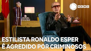 Estilista Ronaldo Esper é agredido por assaltantes em São Paulo [upl. by Zingg711]