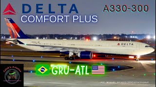 Delta A330300 Comfort Plus GRUATL Hows Comfort Plus Internationally [upl. by Iorgos]