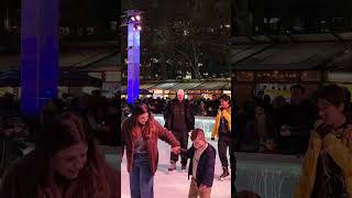 NYC Views Ice Skating in Bryant Park [upl. by Norihs554]