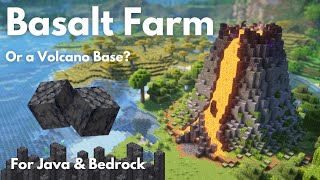 How to make automatic basalt farm in Minecraft  Minecraft automatic basalt farm  Easiest farm [upl. by Nileak]