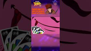 XMen 97 Gambit Plays UNO with the Sentinel Brain Rot Edition xmen xmen97 gambit marvel mcu [upl. by Eno434]