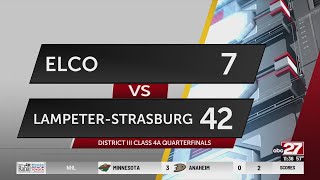 LampeterStrasburg stays unblemished with playoff win over ELCO [upl. by Hogue]