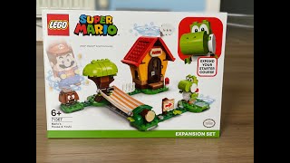 Lego Super Mario  Marios House amp Yoshi Expansion Set  Unboxing and Build [upl. by Ellehsal]