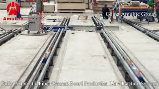 Fiber Cement Board Production Line Fully Automatic Traction System [upl. by Ielirol591]