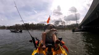 Crappie Fishing on a Perception Pescador Pilot 12 Kayak at High Rock Lake [upl. by Noillimaxam]