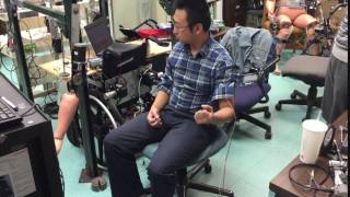 EMG controlled arm exoskeleton WSU Robotic Exoskelton Lab [upl. by Ettesoj]