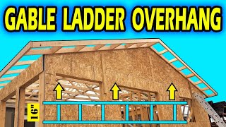 How to build a Gable Soffit Ladder Overhang [upl. by Aleac489]