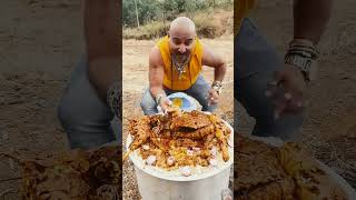 Mutton Biryani kha Geoo🍗😎 food ulhaskamthe chickenlegpiece legpiece egg [upl. by Okiam]