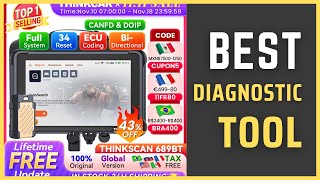 Best Diagnostic Tool  THINKCAR THINKSCAN 689BT Professional Car Diagnostic Tool Review [upl. by Soluk135]