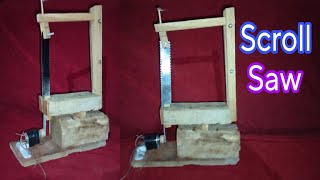 How To Make Scroll Saw Mashine At Home [upl. by Gahl]