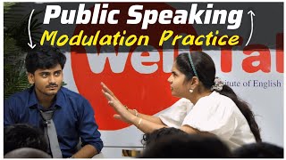 Public Speaking modulation Practice  Confidence building activity  Rehearsal of Public Speaking [upl. by Feilak]