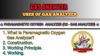 Gas AnalyzerParamagnetic Oxygen AnalyserO2Gas AnalyserWorking Of Paramagnetic Oxygen Analyzer [upl. by Adniles]