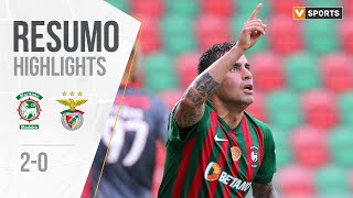 Highlights  Resumo Marítimo 20 Benfica Liga 1920 29 [upl. by Amaerd]