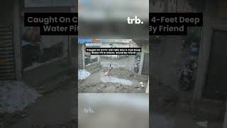 Girl falls into 4 Feet deep water pit in Indore [upl. by Ajdan]