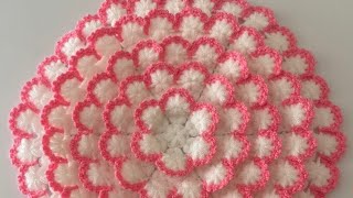 The Best Designer CROCHET THALPOSHDoily thalli rumaal table runner youtubevideo [upl. by Sacttler845]