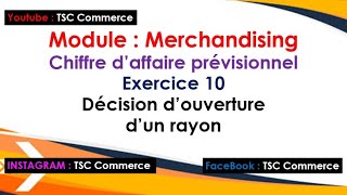 Merchandising  Chiffre daffaire prévisionnel Exercice 10 avec corrigé [upl. by Boccaj]