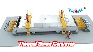 fire resistant high efficiency thermal screw conveyor with customized transmission system [upl. by Percy]