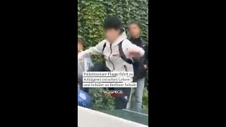 PalästinenserFlagge auf Berliner Schulhof führt zu Schlägerei zwischen Lehrer und Schüler [upl. by Mozelle]