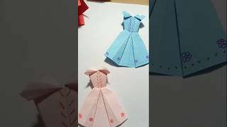 How to make this Princes dress origami shortvideo shorts viralvideo origami [upl. by Iggep]