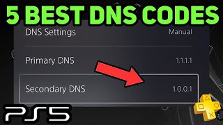 PS5 THE BEST 5 DNS SERVERS New [upl. by Karlotte462]