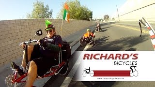 Richards Bicycles Saturday Ride  Lots of Recumbent Trikes [upl. by Eelyk]