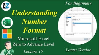 15 MS Excel for Beginners  Number Format  Learner Zero excel learning exceltips teacher [upl. by Kong657]