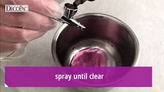 Decorating Tips How to Clean Your Airbrush [upl. by Faustine]