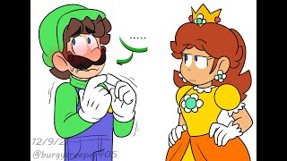 🍄🌼Luigi badly Flirts with Daisy🍄🌼 COMIC DUB [upl. by Phyllys775]