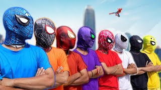 What If ALL COLOR SPIDERMAN In 1 House   Colorful SuperHero Movie [upl. by Yelraf]