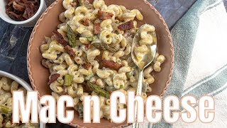 Truffle Mac n Cheese  with asparagus and bacon [upl. by Halona29]