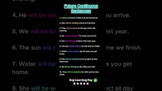 Future Continuous Tense Tenses in English tenses english futurecontinuoustense [upl. by Bal]