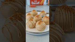 3 ingredients no bake biscoff cheescake balls 😋shorts [upl. by Aniuqaoj]