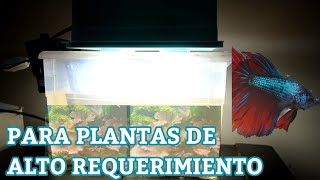 Como hacer una lampara casera para pecera  acuario [upl. by Isherwood]