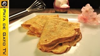 Como hacer crepas muy fácil de preparar  How to make crepes very easy [upl. by Nevet]