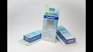 Sonoco Alloyd PaperBlisterTM  recyclable packaging to meet your sustainability goals [upl. by Aiel]